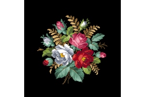 Дизайн (схема для вишивання) "Bouquet of flowers" (Букет квітів)" EP034